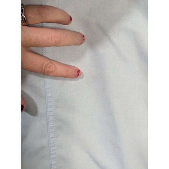 Nike Men's Quarter-Zip Wind Breaker Light Blue Oversized Hooded Jacket - Size M - Picture 11 of 11